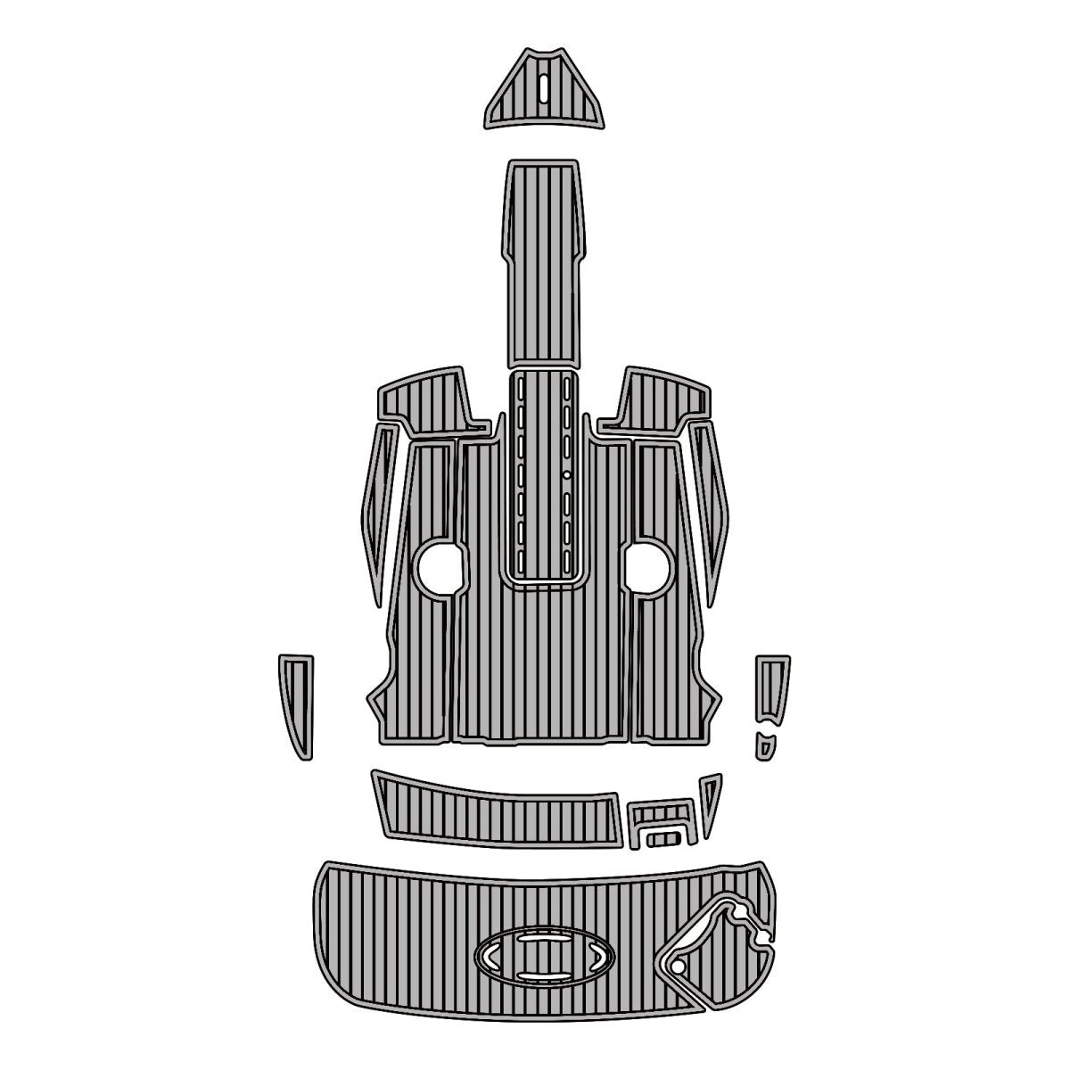 2007 Larson Senza 186 EVA Foam Boat Deck Flooring Kits - HJDECK