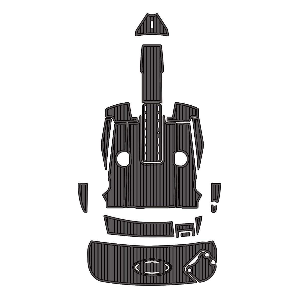 2007 Larson Senza 186 EVA Foam Boat Deck Flooring Kits - HJDECK