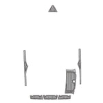 2007 Tige 22 - 24 VE EVA Foam Faux Teak Boat Deck Flooring Marine Decking Carpet Yacht Pad - HJDECK