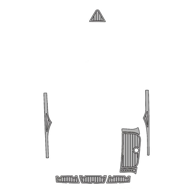 2007 Tige 22 - 24 VE EVA Foam Faux Teak Boat Deck Flooring Marine Decking Carpet Yacht Pad - HJDECK