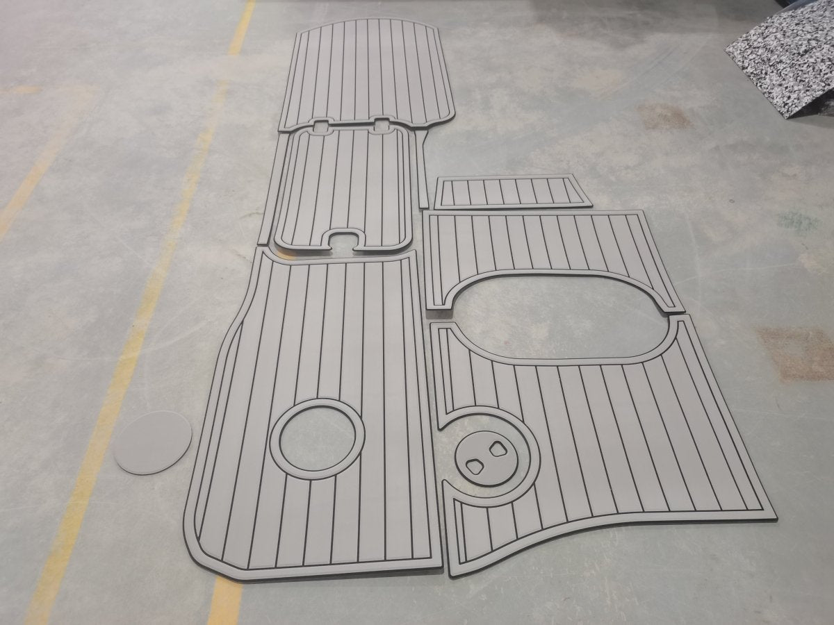 2008 Hurricane FunDeck GS 202 OB Swim Platform Cockpit Mat EVA Foam Teak Flooring - HJDECK