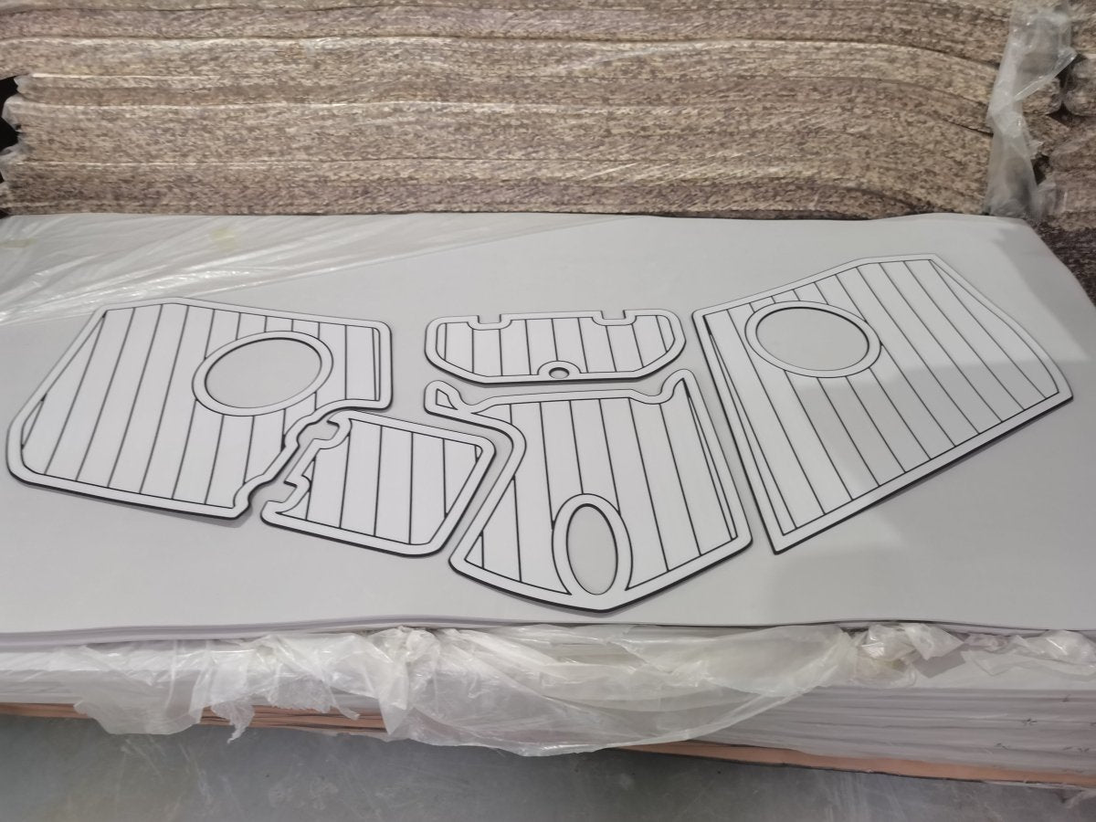 2008 Hurricane FunDeck GS 202 OB Swim Platform Cockpit Mat EVA Foam Teak Flooring - HJDECK