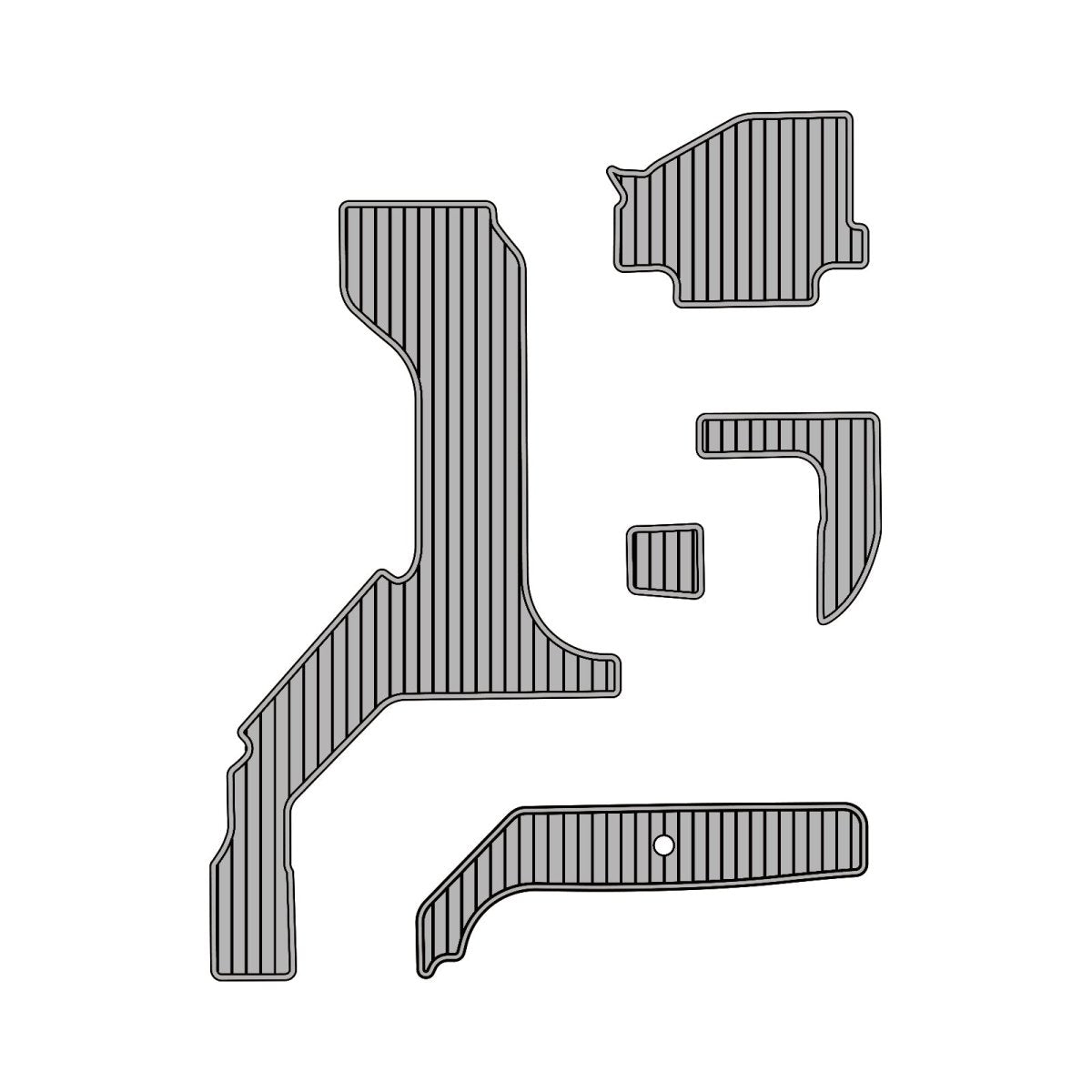 2008 Rinker 350 EC EVA Foam Faux Teak Boat Deck Mat Flooring Marine Boat Decking - HJDECK