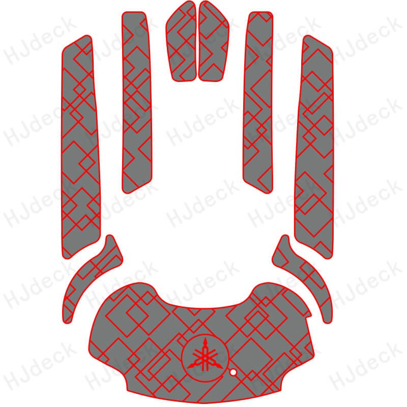 2009 - 2016 Yamaha FX SHO HO CRUISER FZR FZS Jet Ski EVA Traction Mats - HJDECK