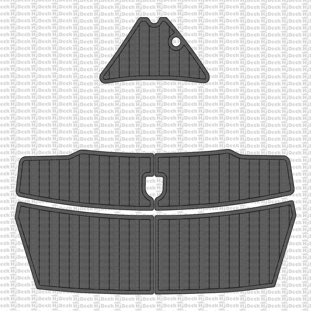 2009 Cobalt 296 Swim Platform & Bow Custom Boat Deck Mat - HJDECK