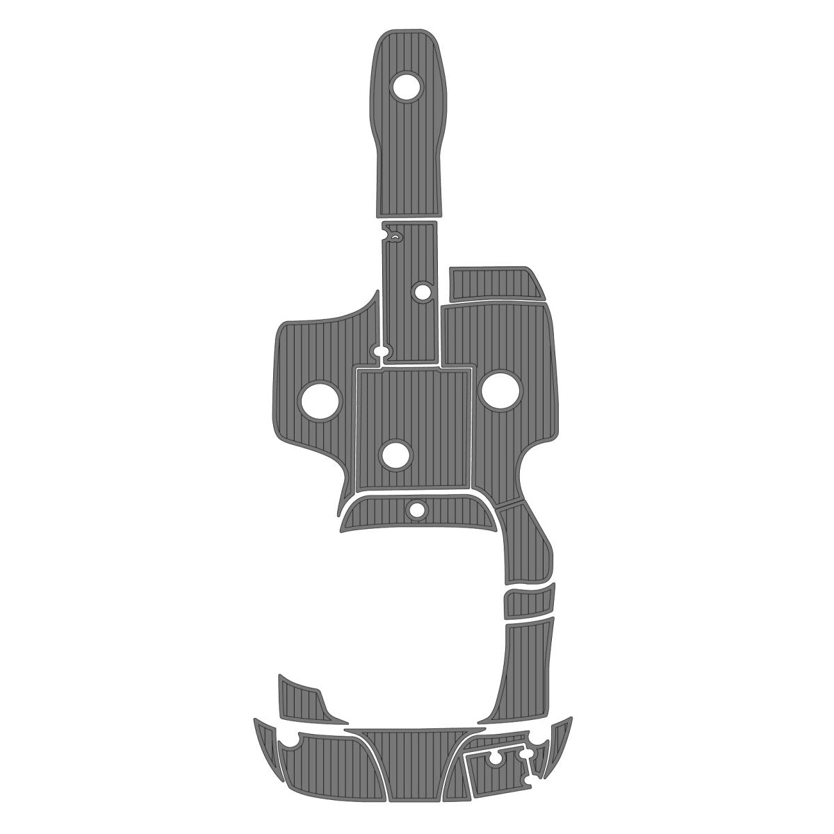 2009 Crownline 220 EX EVA Foam Boat Deck Non Skid Flooring - HJDECK