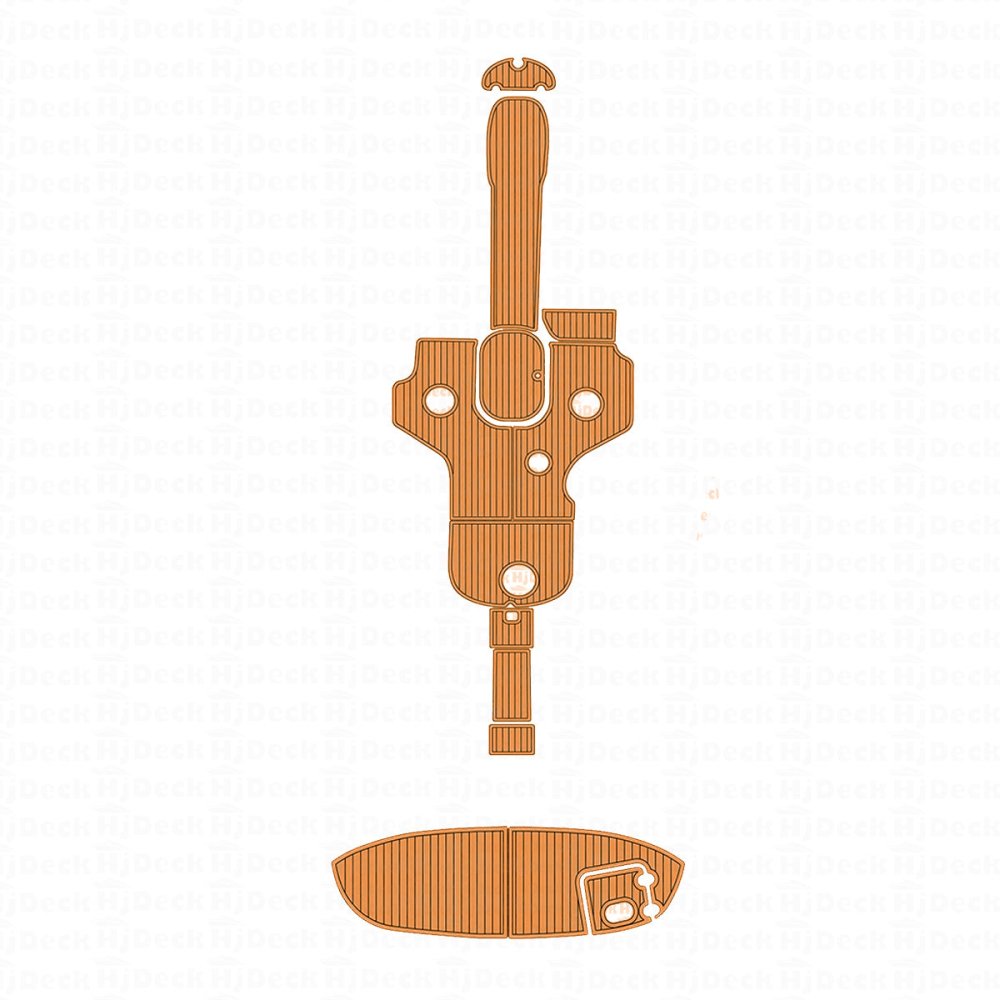 2009 Four Winns Horizon 260 Custom Pre - Cut Boat Flooring Kit with Stern Speaker Cutouts - HJDECK