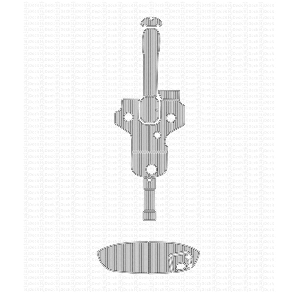 2009 Four Winns Horizon 260 Custom Pre - Cut Boat Flooring Kit with Stern Speaker Cutouts - HJDECK