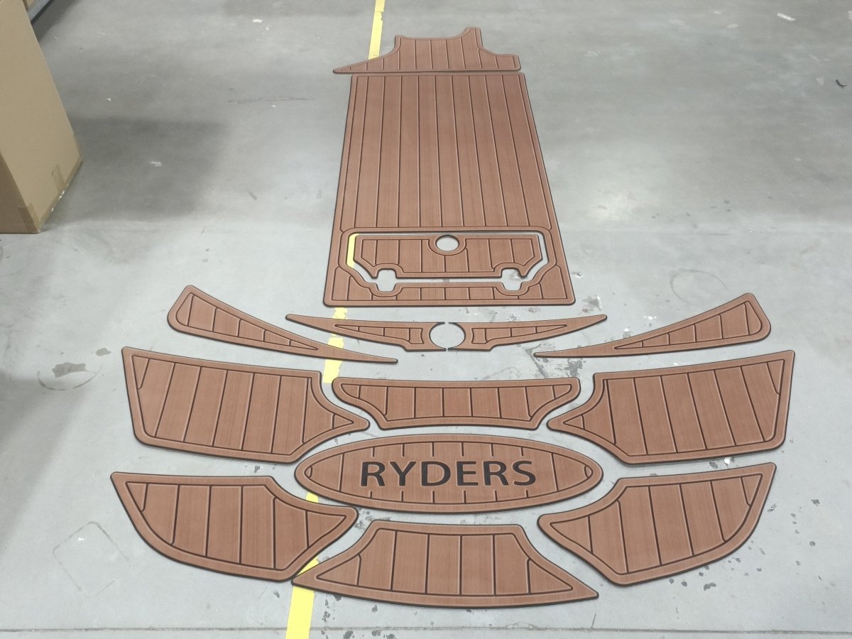 2009 Nautique 210 EVA Foam Boat Decking Mats Faux Teak Marine Flooring - HJDECK