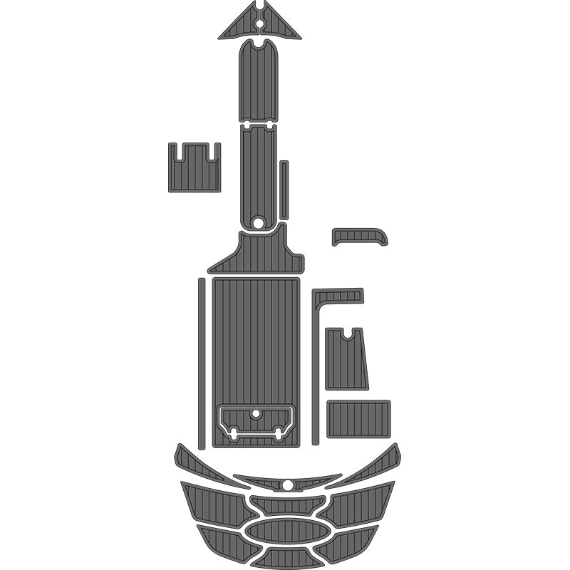 2009 Nautique 210 EVA Foam Boat Decking Mats Faux Teak Marine Flooring - HJDECK