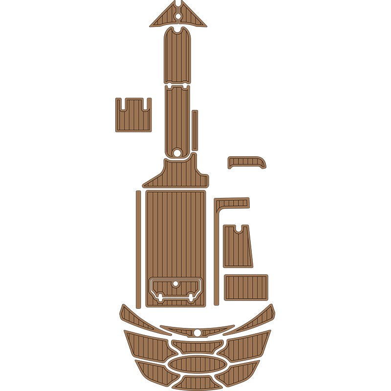 2009 Nautique 210 EVA Foam Boat Decking Mats Faux Teak Marine Flooring - HJDECK