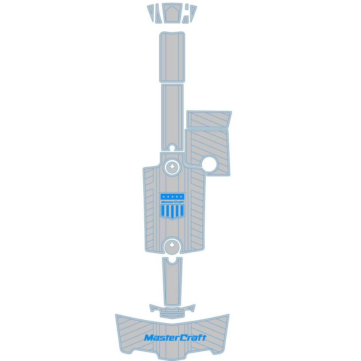 2010 - 2011 MasterCraft X25 EVA Foam Boat Flooring Marine Decking - HJDECK