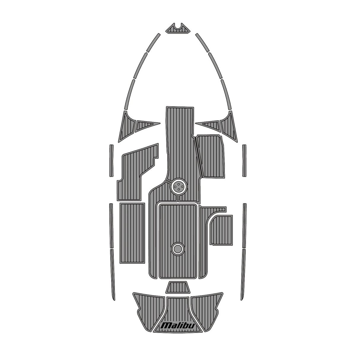 2010 - 2013 MALIBU 23 LSV EVA Foam Faux Teak Boat Flooring Marine Decking - HJDECK