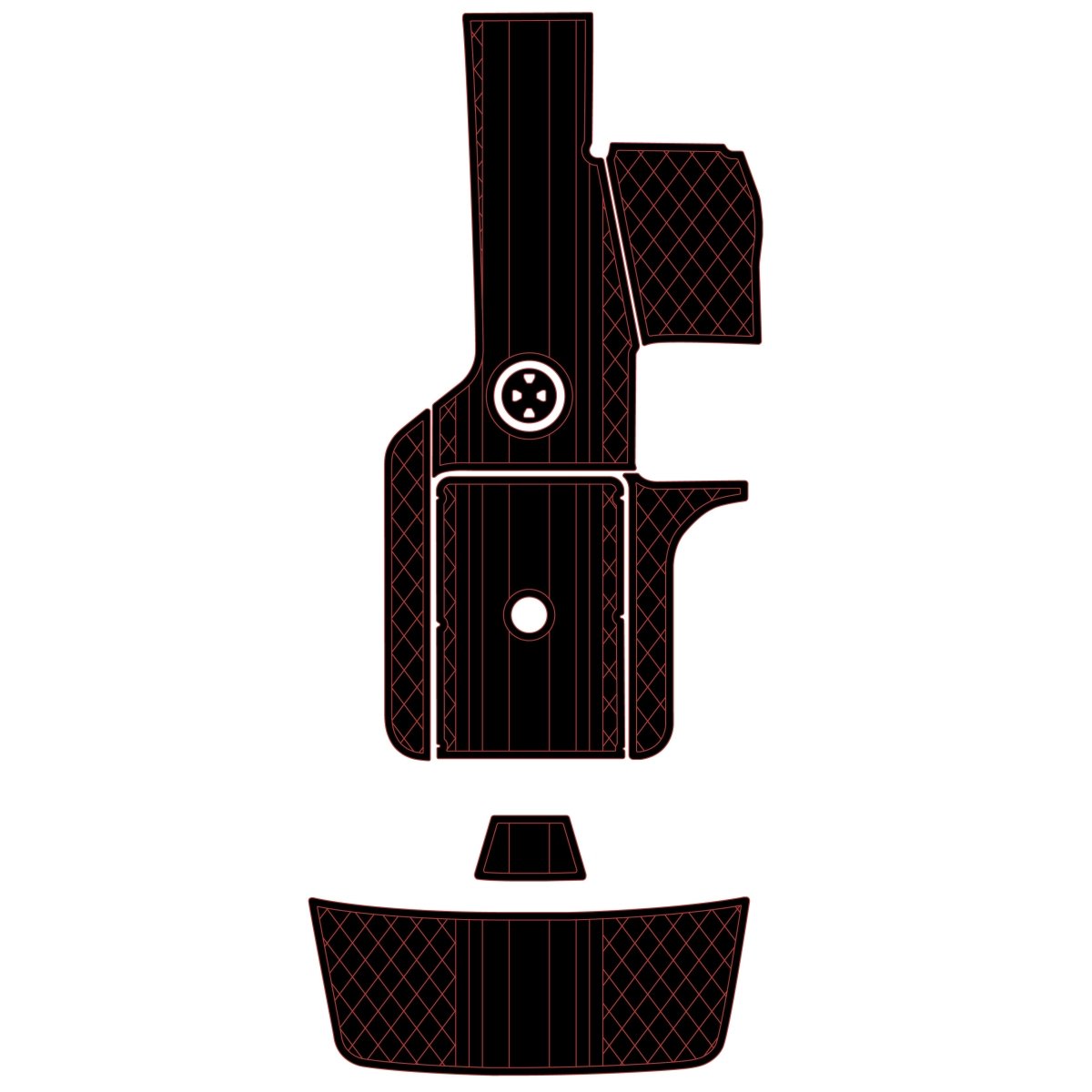 2010 - 2014 MALIBU 21 VLX EVA Foam Boat Deck Swimming Platform Cockpit Mat - HJDECK