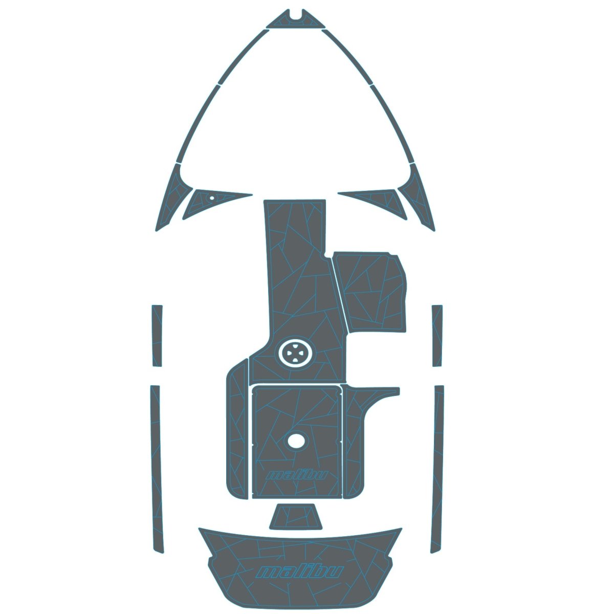 2010 - 2014 MALIBU Wakesetter 21 VLX EVA Foam Boat Deck Swimming Platform Cockpit Mat - HJDECK