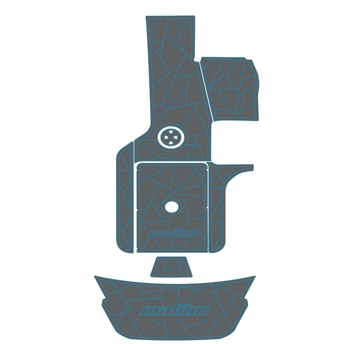 2010 - 2014 MALIBU Wakesetter 21 VLX EVA Foam Boat Deck Swimming Platform Cockpit Mat - HJDECK