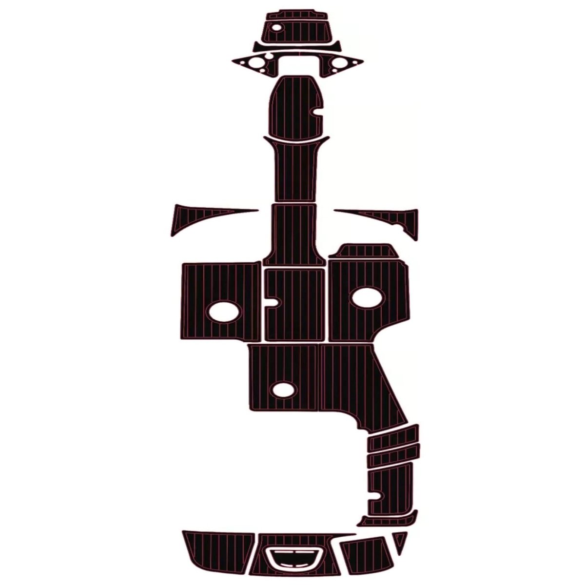 2010 - 2015 Sea Ray 260 Sundeck Pre Cut Boat Flooring EVA Foam Decking Kit - HJDECK