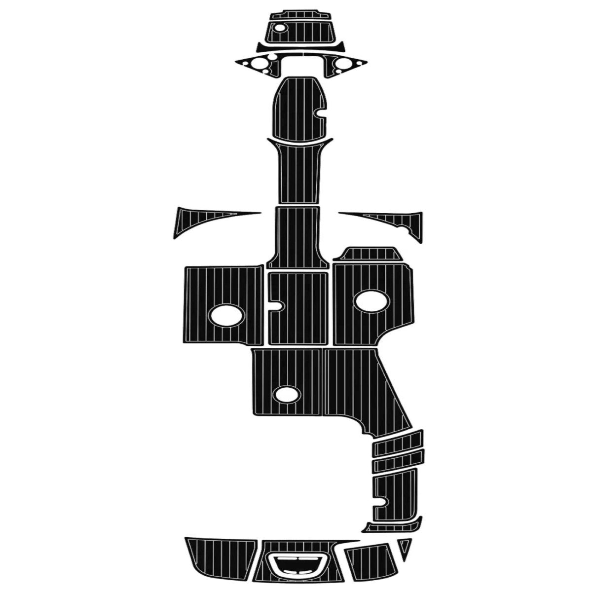 2010 - 2015 Sea Ray 260 Sundeck Pre Cut Boat Flooring EVA Foam Decking Kit - HJDECK