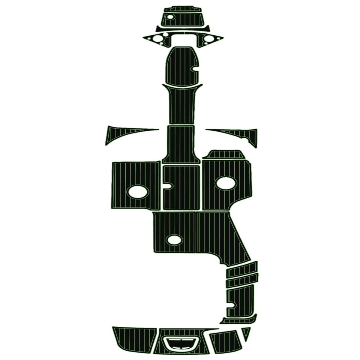 2010 - 2015 Sea Ray 260 Sundeck Pre Cut Boat Flooring EVA Foam Decking Kit - HJDECK