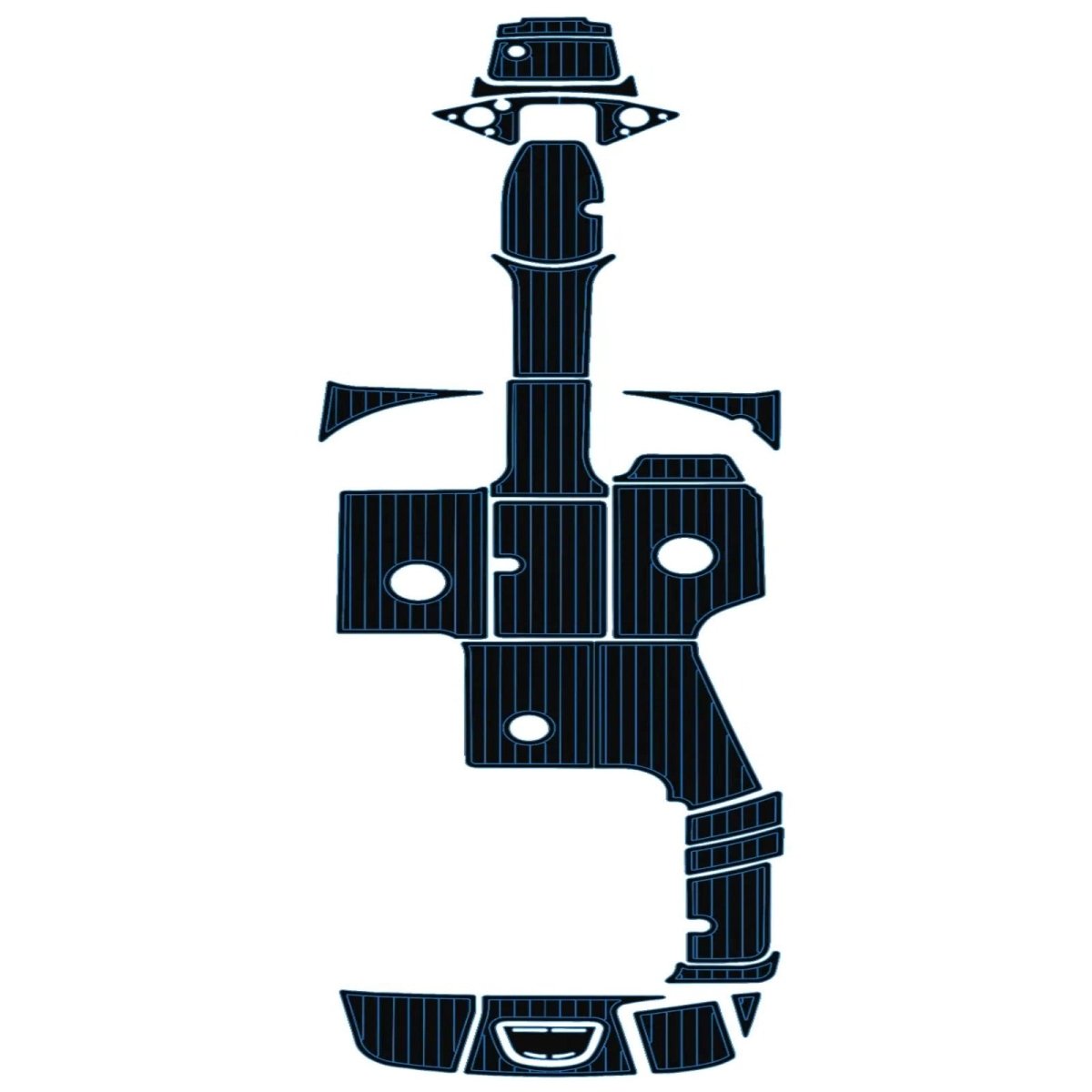 2010 - 2015 Sea Ray 260 Sundeck Pre Cut Boat Flooring EVA Foam Decking Kit - HJDECK