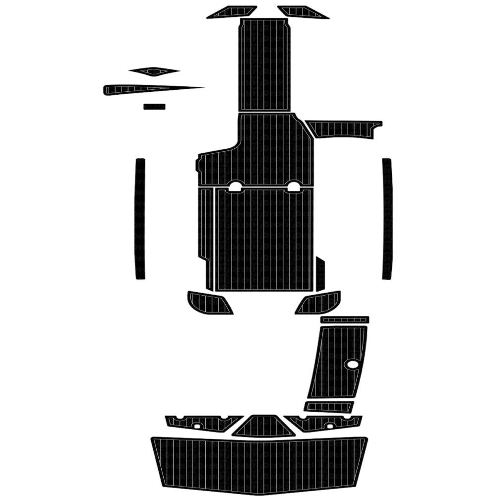 2010 - 2017 TIGE RZ4 EVA Foam Faux Teak Boat Deck Mat Flooring Marine Boat Decking Carpet Yacht Vehicle Pad - HJDECK