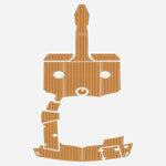 2010 Larson 218 LXI Custom Swim Platform Cockpit Pad Boat Decking - HJDECK