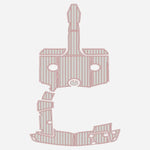 2010 Larson 218 LXI Custom Swim Platform Cockpit Pad Boat Decking - HJDECK