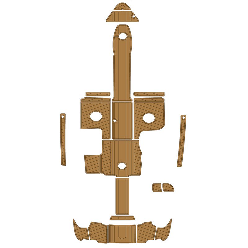 2010 Sea Ray 270 SLX EVA Foam Flooring Marine Boat Decking Faux Teak Deck Mat - HJDECK