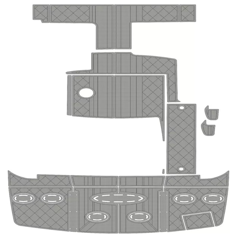 2010 Sea Ray 450 Sundancer EVA Foam Boat Deck Mat Flooring Kits - HJDECK