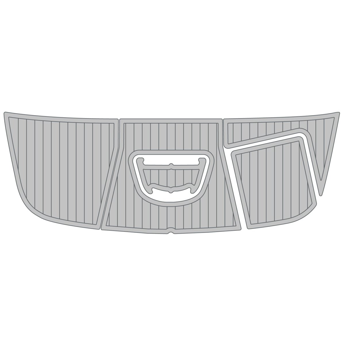 2011 - 2014 Sea Ray 240 Sundeck EVA Foam Faux Teak Boat Flooring Custom Boat Kits - HJDECK