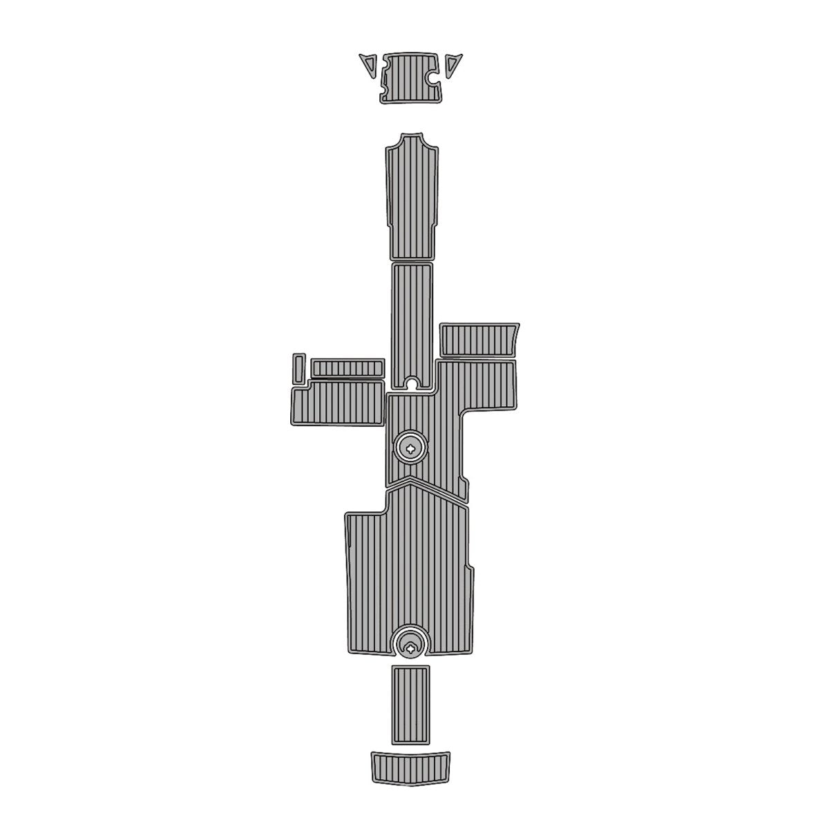 2011 - 2015 MASTERCRAFT X55 EVA Foam Faux Teak Boat Deck Mat Flooring Marine Boat Decking Carpet Leaf Yacht Vehicle Pad - HJDECK