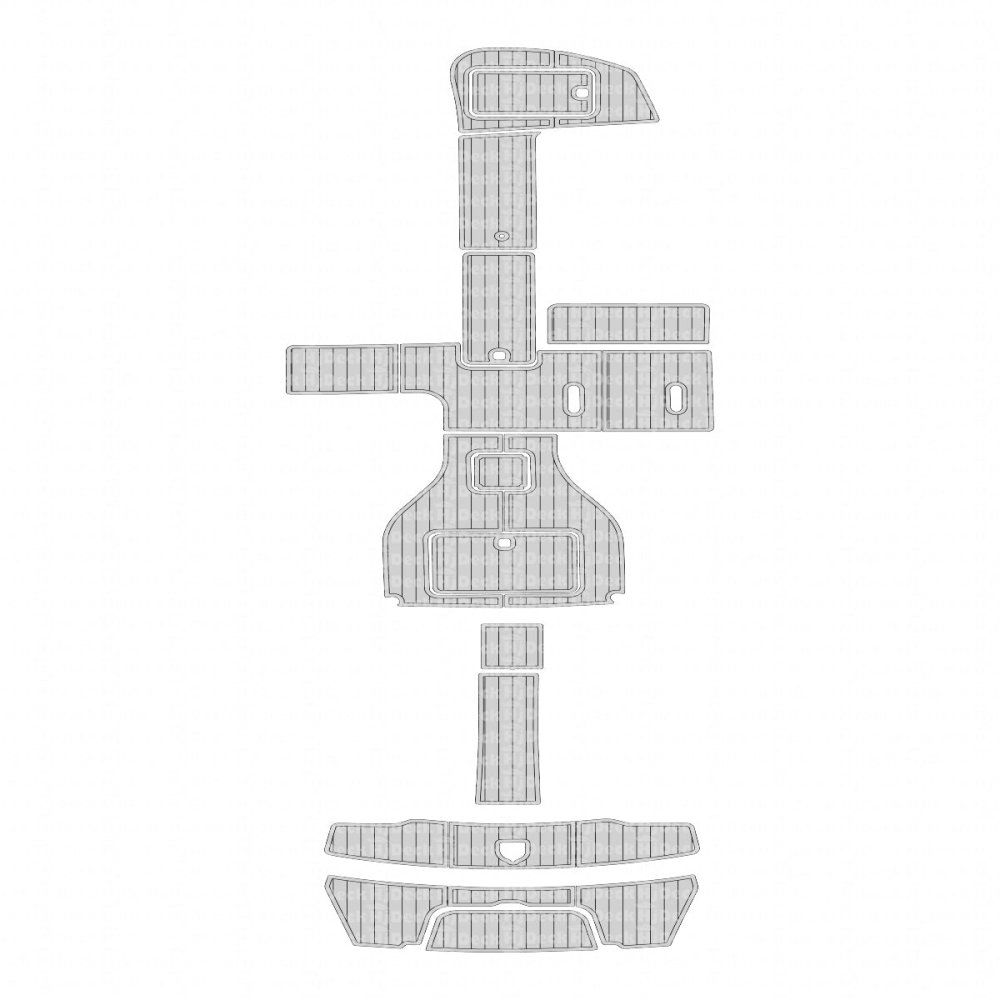 2011 Cobalt 296 EVA Foam Custom Boat Flooring Deck Kit - HJDECK