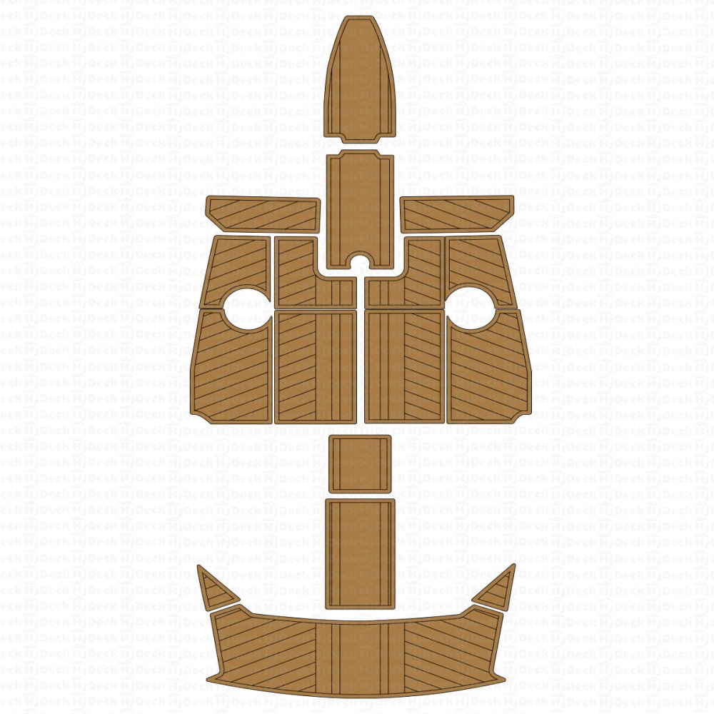 2011 Regal 2100 EVA Foam Teak Boat Deck Mat Flooring Swim Platform Pad - HJDECK