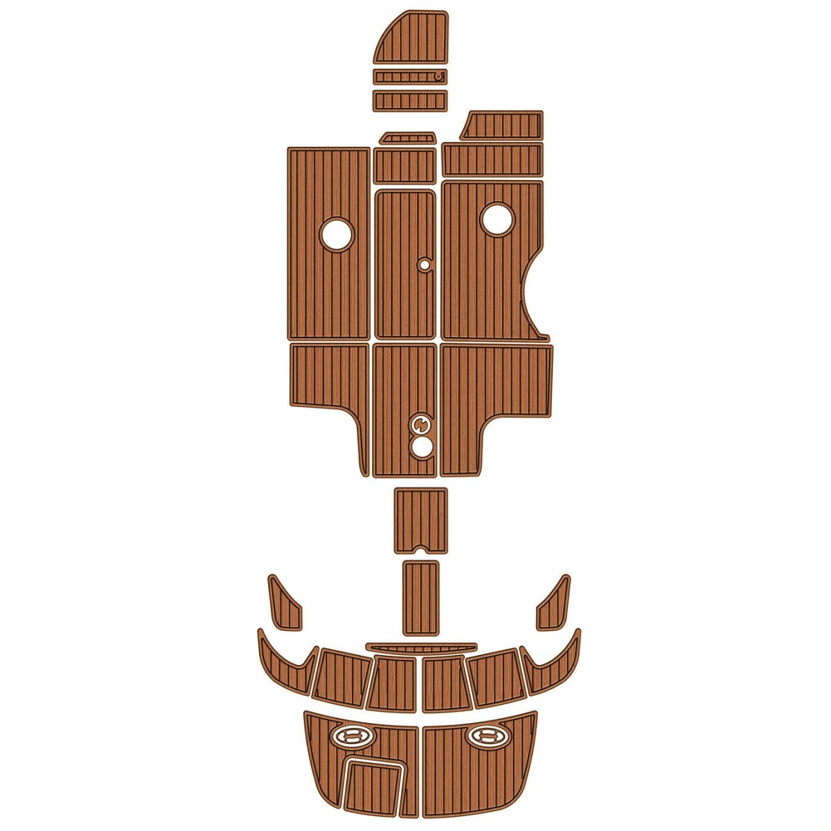 2011 Sea Ray 290 Sport Swim Platform Cockpit Pad Pre Cut Boat Floor Mats - HJDECK