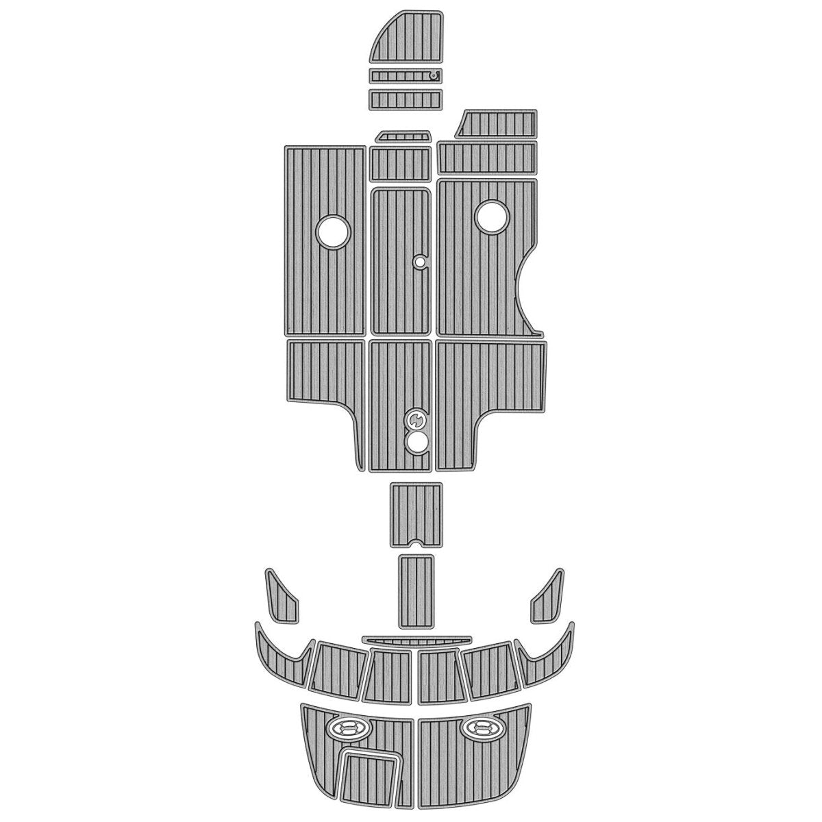 2011 Sea Ray 290 Sport Swim Platform Cockpit Pad Pre Cut Boat Floor Mats - HJDECK