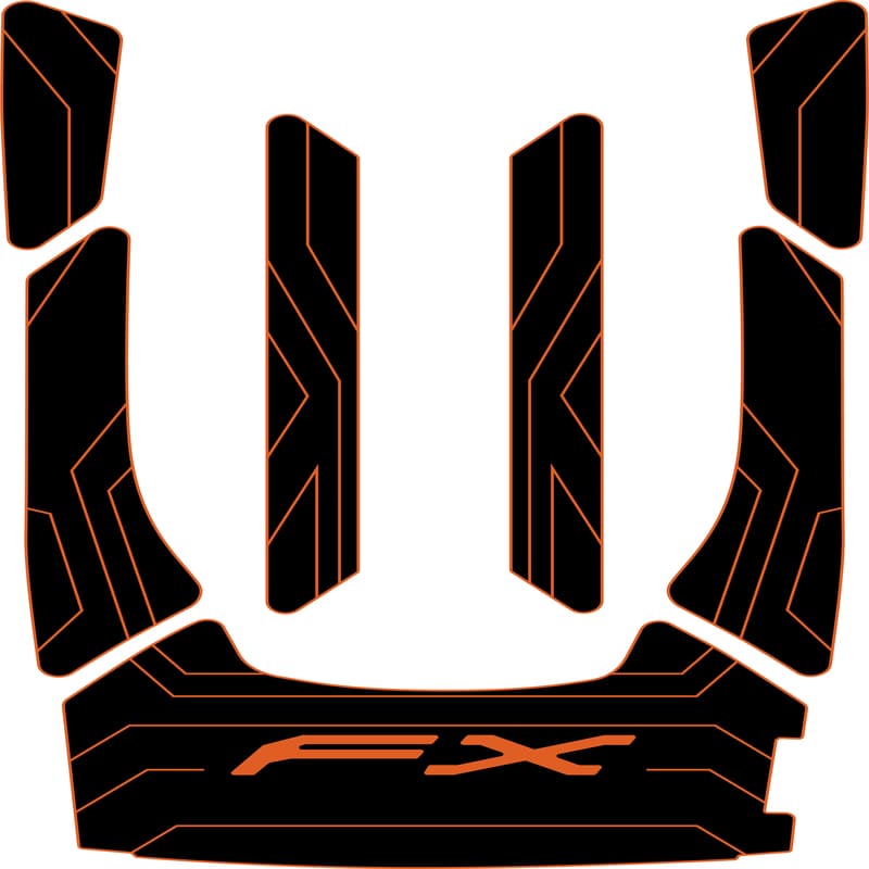 2012 - 2018 Yamaha FX HO Cruiser SVHO Jet Ski Traction Mats - HJDECK