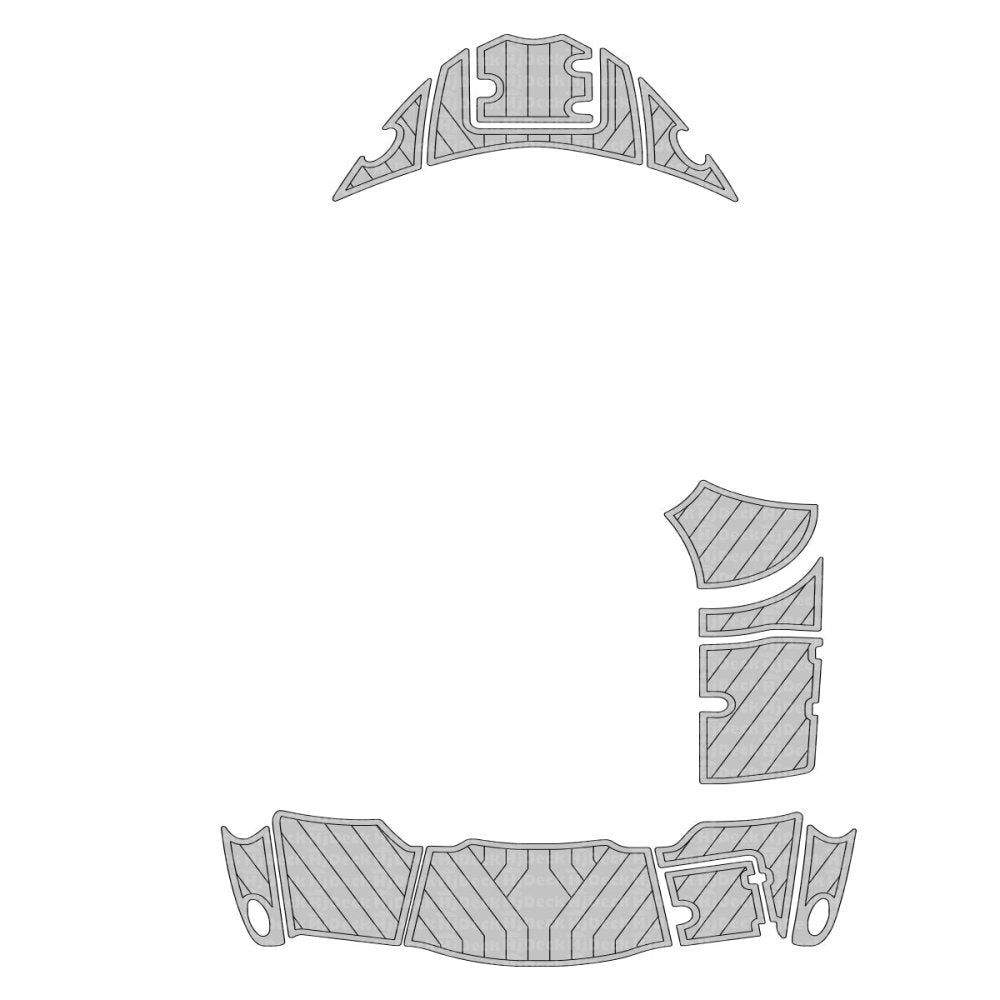 2012 Chaparral 246 SSI EVA Foam Boat Swim Platform Bow Pads - HJDECK