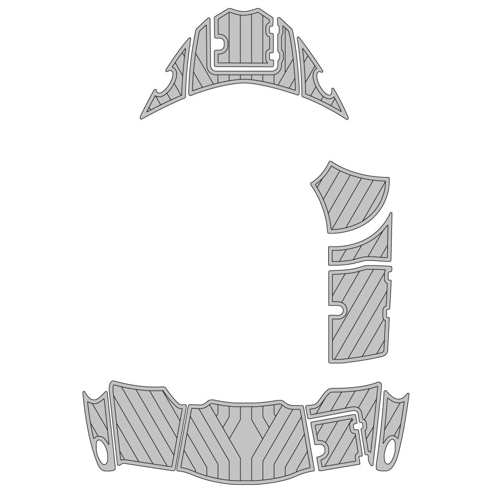 2012 Chaparral 246 SSI EVA Foam Boat Swim Platform Bow Pads - HJDECK