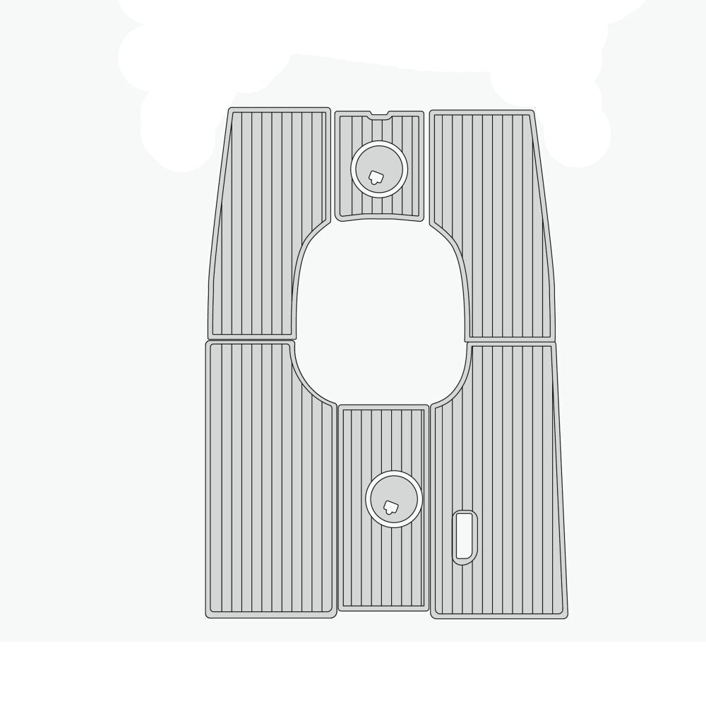 2013 - 2015 Mako 18 LTS Cockpit Pad EVA Foam Boat Deck Flooring - HJDECK