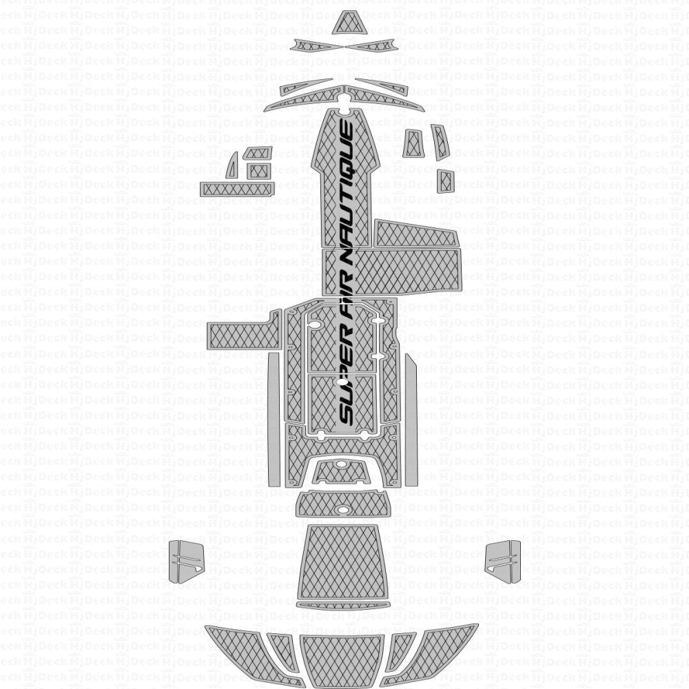 2013 - 2015 Nautique Super Air G23 EVA Foam Boat Decking Mats Faux Teak Marine Flooring - HJDECK