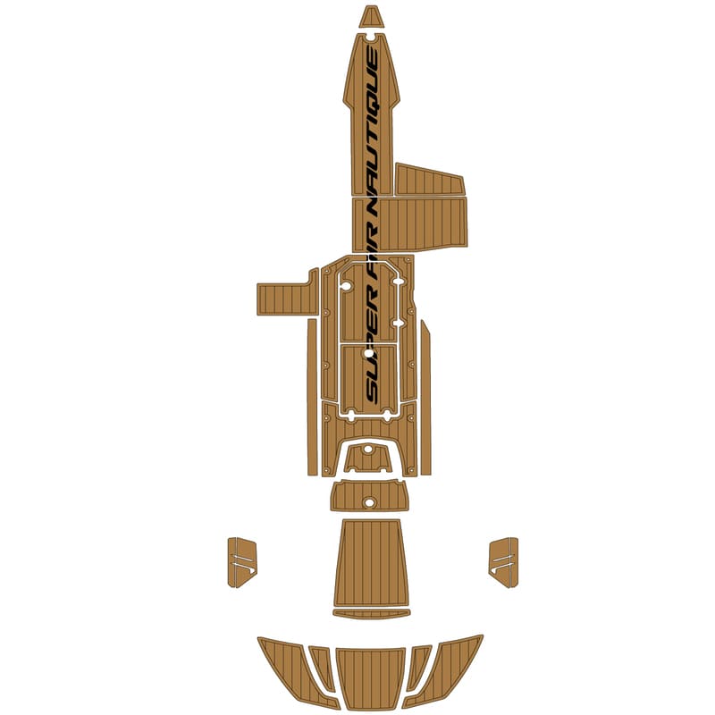 2013 - 2015 Nautique Super Air G23 EVA Foam Boat Decking Mats Faux Teak Marine Flooring - HJDECK