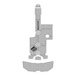 2013 - 2017 MasterCraft XT21 EVA Foam Faux Teak Boat Deck MatteMarine Flooring - HJDECK