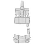 2013 Glastron 205 GT EVA Foam Faux Teak Boat Flooring Mats Marine Decking - HJDECK