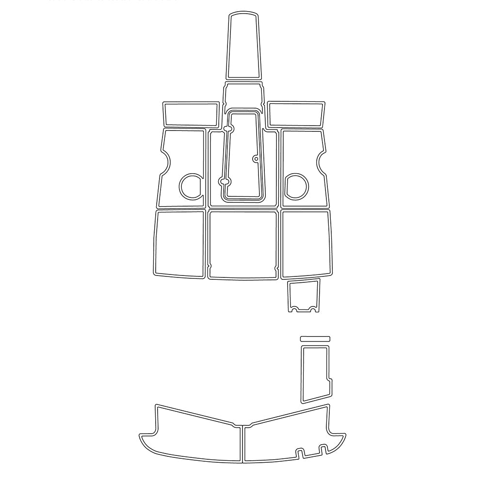 2013 Glastron 205 GT EVA Foam Faux Teak Boat Flooring Mats Marine Decking - HJDECK