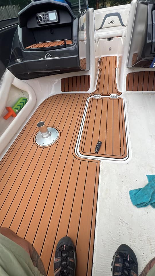 2013 Monterey 204 FSX Faux Teak EVA Foam Boat Flooring Marine Decking - HJDECK