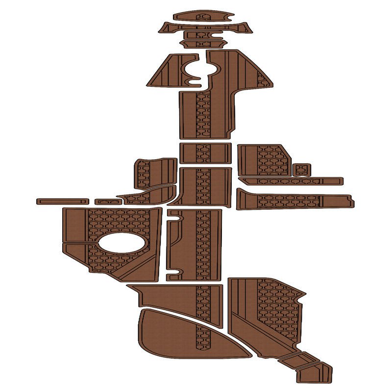 2014 Sea Ray 350 SLX EVA Foam Faux Teak Boat Deck Mat Flooring Marine Decking - HJDECK