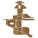 2014 Sea Ray 350 SLX EVA Foam Faux Teak Boat Deck Mat Flooring Marine Decking - HJDECK