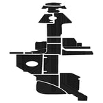 2014 Sea Ray 350 SLX EVA Foam Faux Teak Boat Deck Mat Flooring Marine Decking - HJDECK