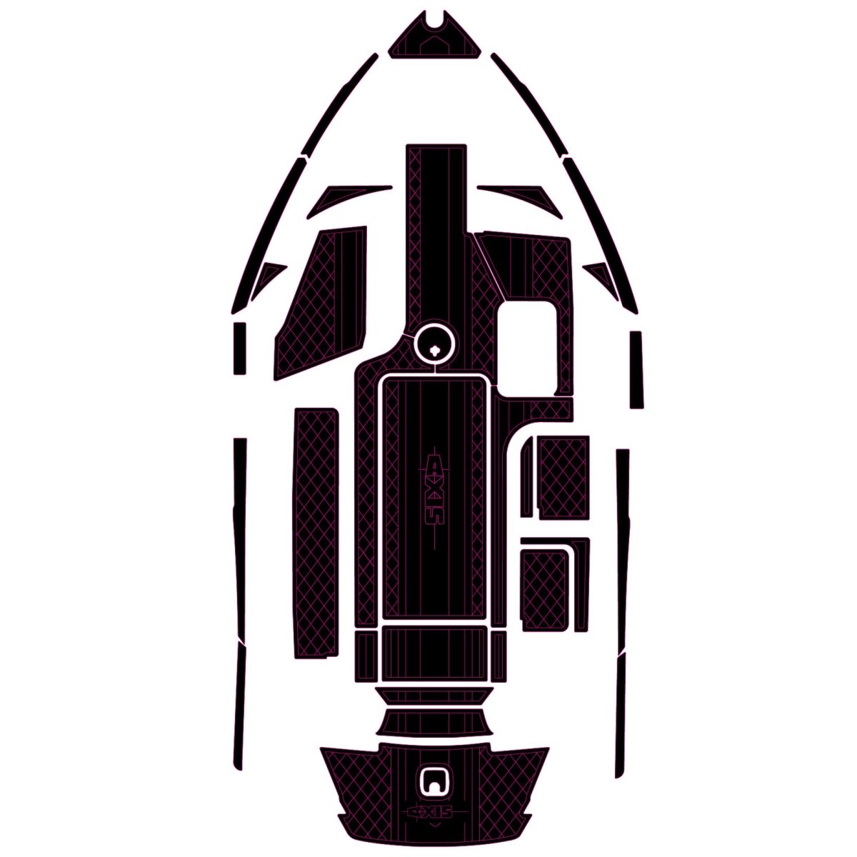 2015 - 2017 Axis T23 EVA Foam Faux Teak Boat Deck Mats Flooring Marine Decking - HJDECK