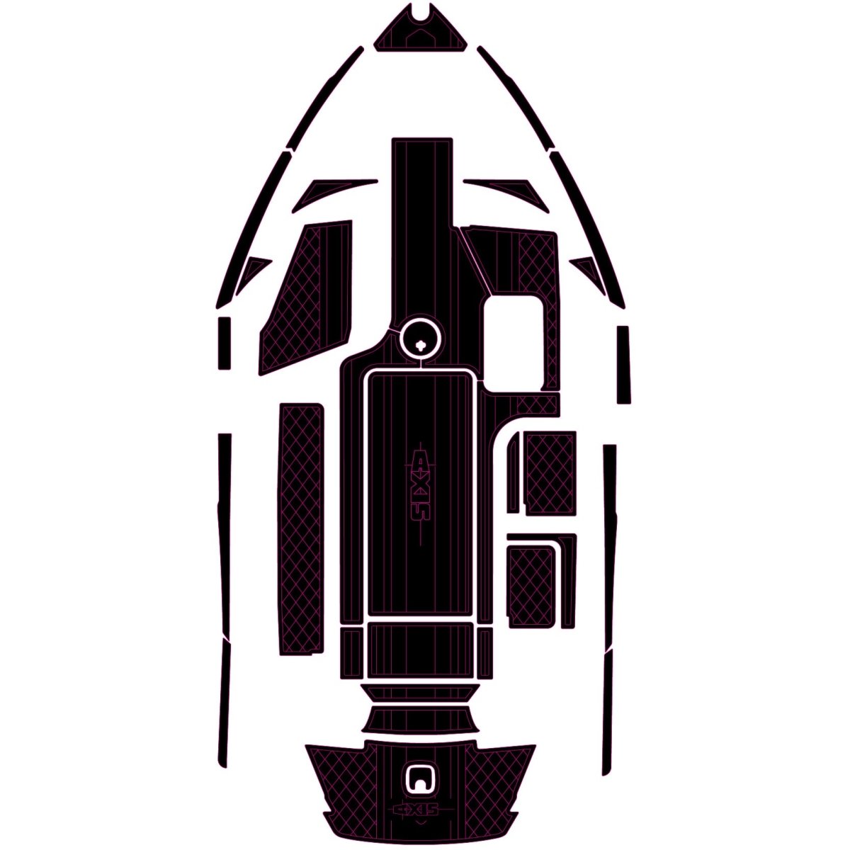 2015 - 2017 Axis T23 EVA Foam Faux Teak Boat Deck Mats Flooring Marine Decking - HJDECK